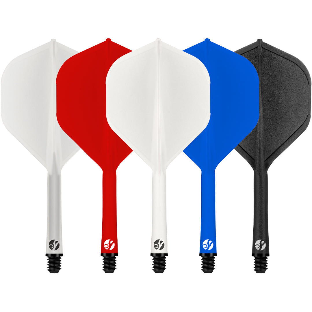 Shot Flight Deck-One Piece Dart Flight and Shaft System