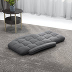 Floor Gaming Chair for Adults with Back Support and Adjustable 6-Position-Grey