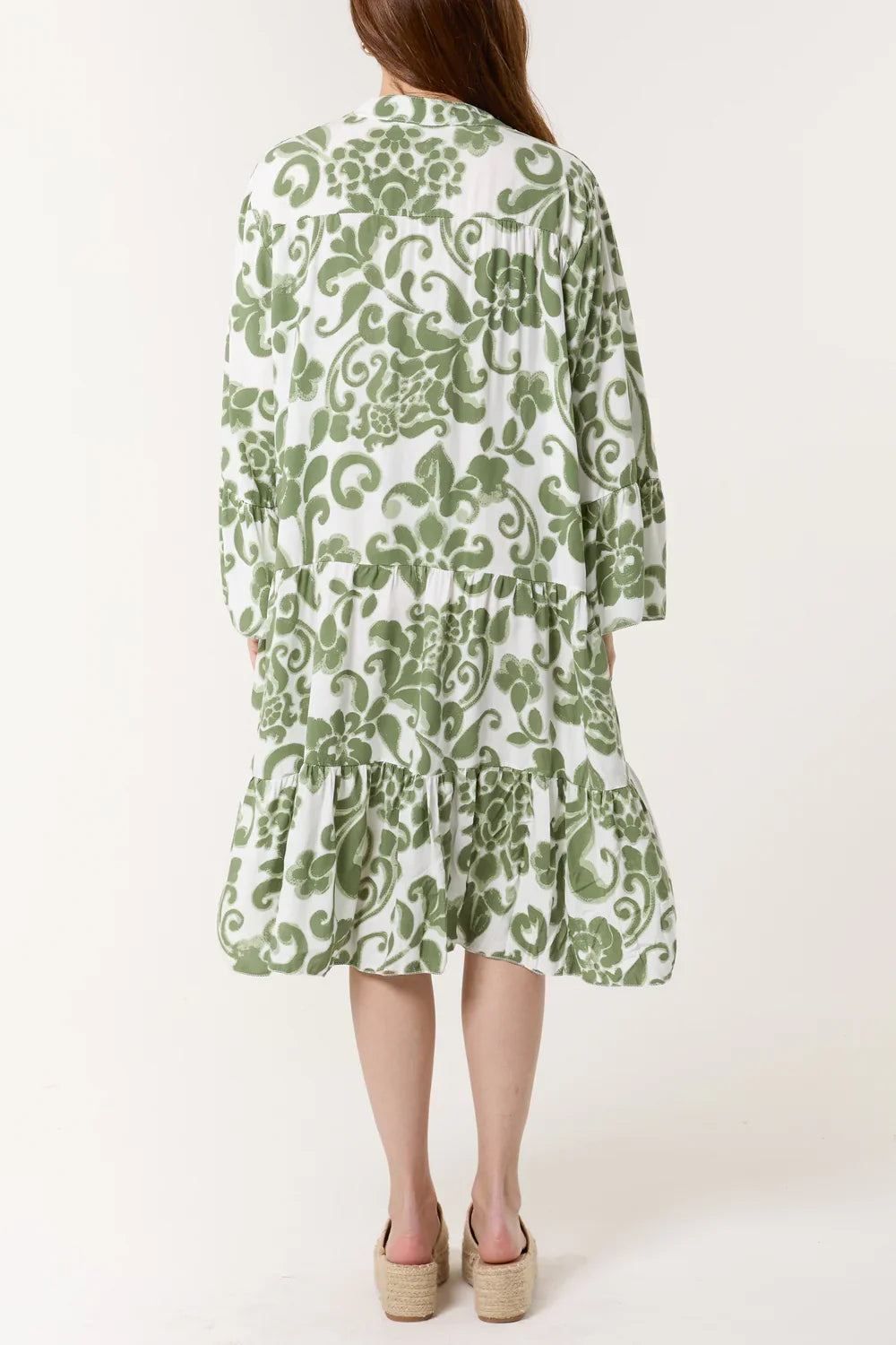 Floral Damask Dress | One Size 8–16/18