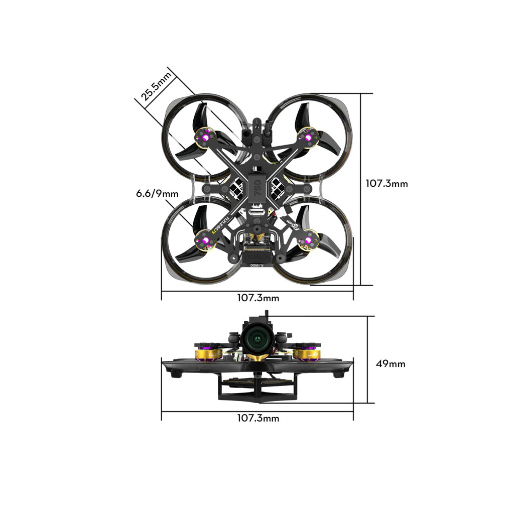 Flylens 75 DJI O4 Wide 2S Whoop FPV Drone