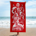 The Gooners Montage - Football Legends - Beach Towel - 150cm x 75cm