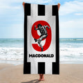 Newcastle Macdonald 9 - Football Legends - Beach Towel - 150cm x 75cm