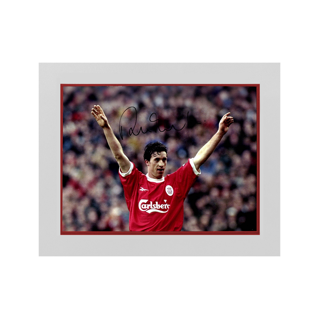 Robbie Fowler Signed Liverpool 16x12 Image Deluxe Mount