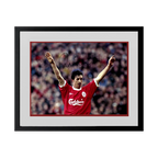 Robbie Fowler Signed Liverpool 16x12 Image Deluxe Mount Frame