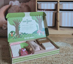 Fairy Garden Starter Kit (Apron,Tray, Shovel, Fairies, Soil & Seeds)