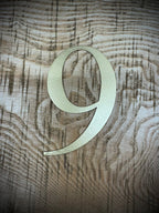 Distressed Gold 5" or 12" Classic Metal Letters, A-Z, 0-9