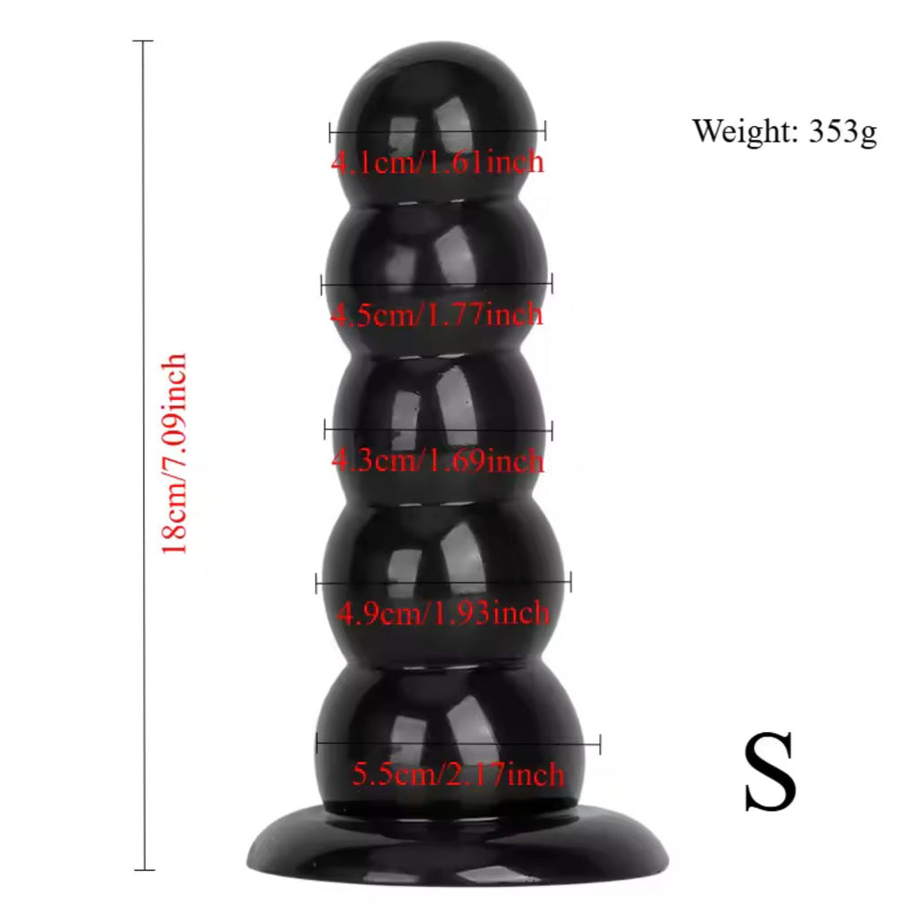 Thick Beaded Butt Plug