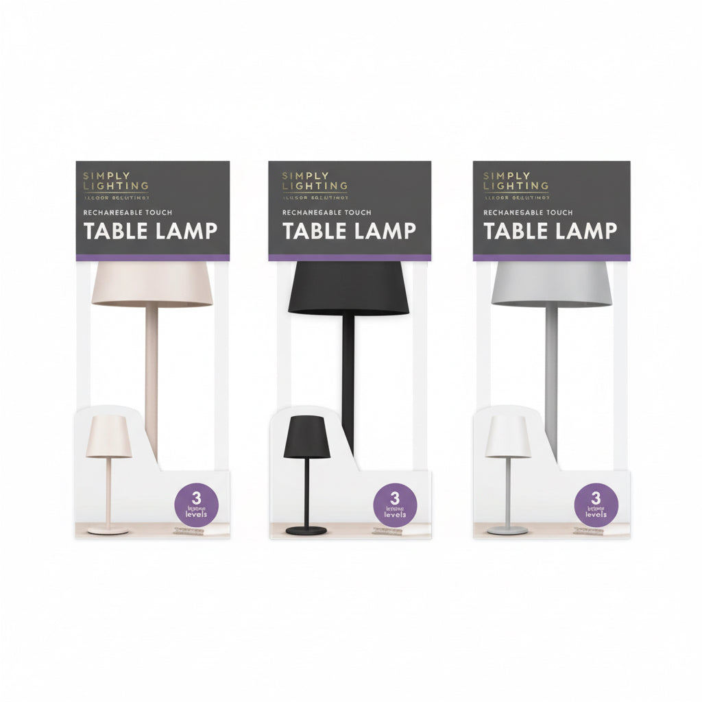 Rechargeable table touch lamp - plain