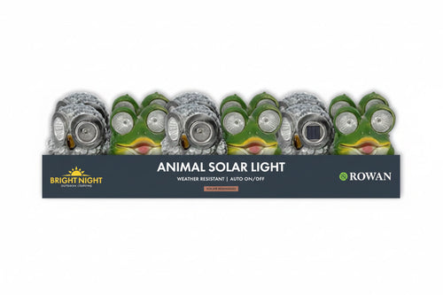 Animal solar light frog/owl 9.5cm