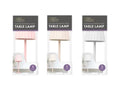 Rechargeable touch table lamp - scalloped