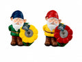 Gnome with flower solar light 15cm
