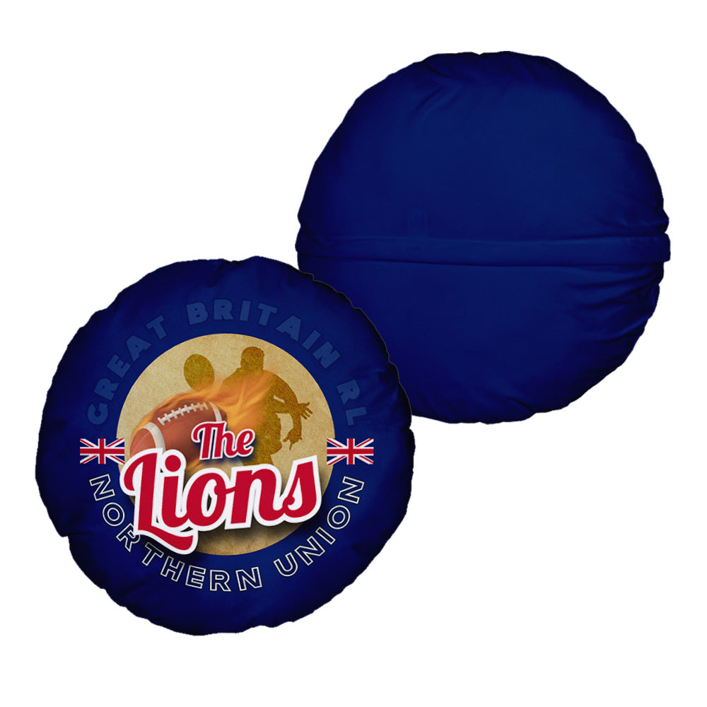 Great Britain Rugby League Lions  - Legend Collection - Circle Cushion 14"
