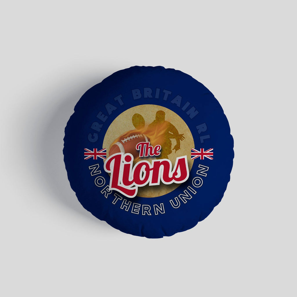 Great Britain Rugby League Lions  - Legend Collection - Circle Cushion 14"