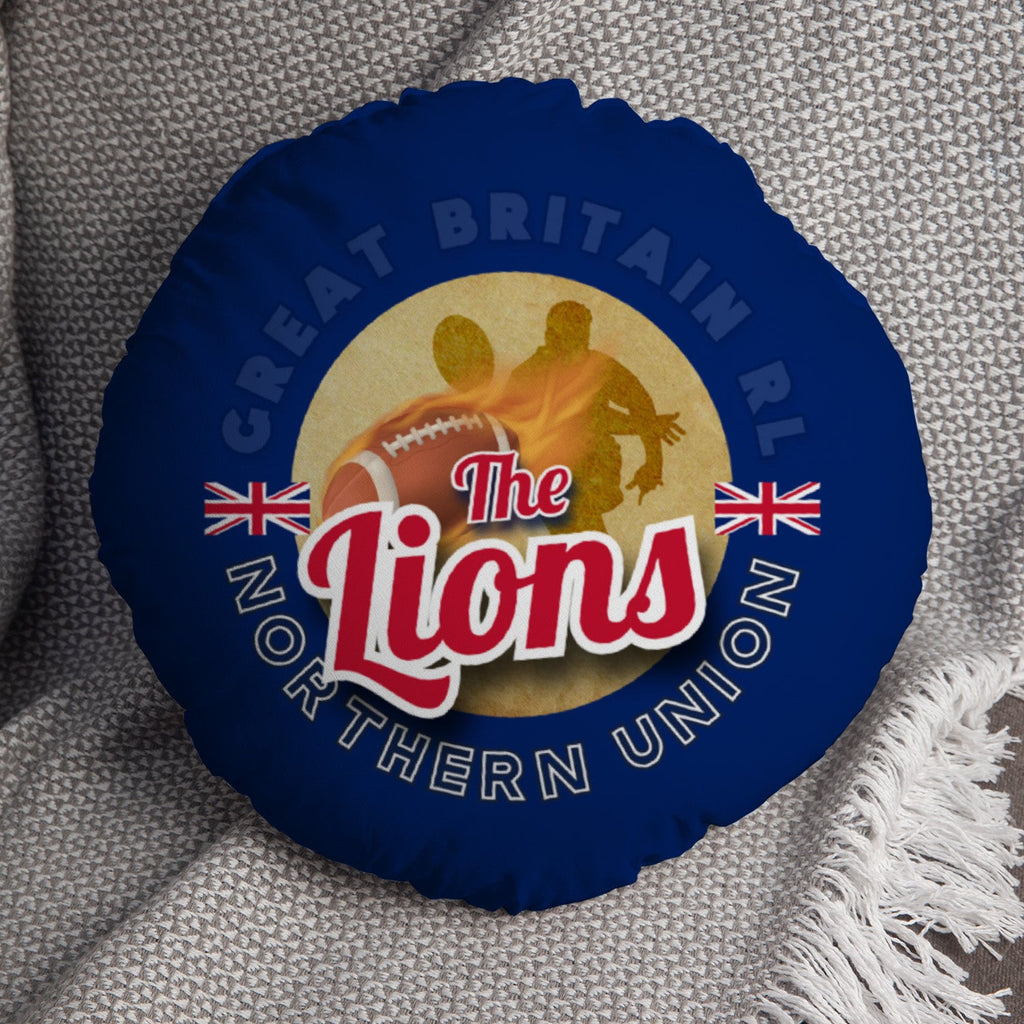 Great Britain Rugby League Lions  - Legend Collection - Circle Cushion 14"