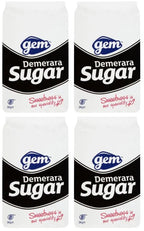 4 x Gem Demerara Sugar 3Kg