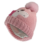 Kids Unicorn Beanie Hat with Pom Pom | Boys & Girls Winter Hat with Bobble