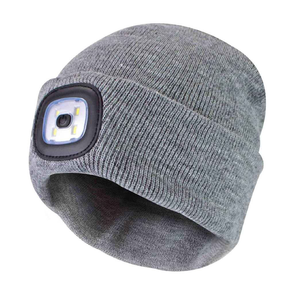 Ladies Led Beanie Hat | Knitted Rechargeable Beanie with Headlamp