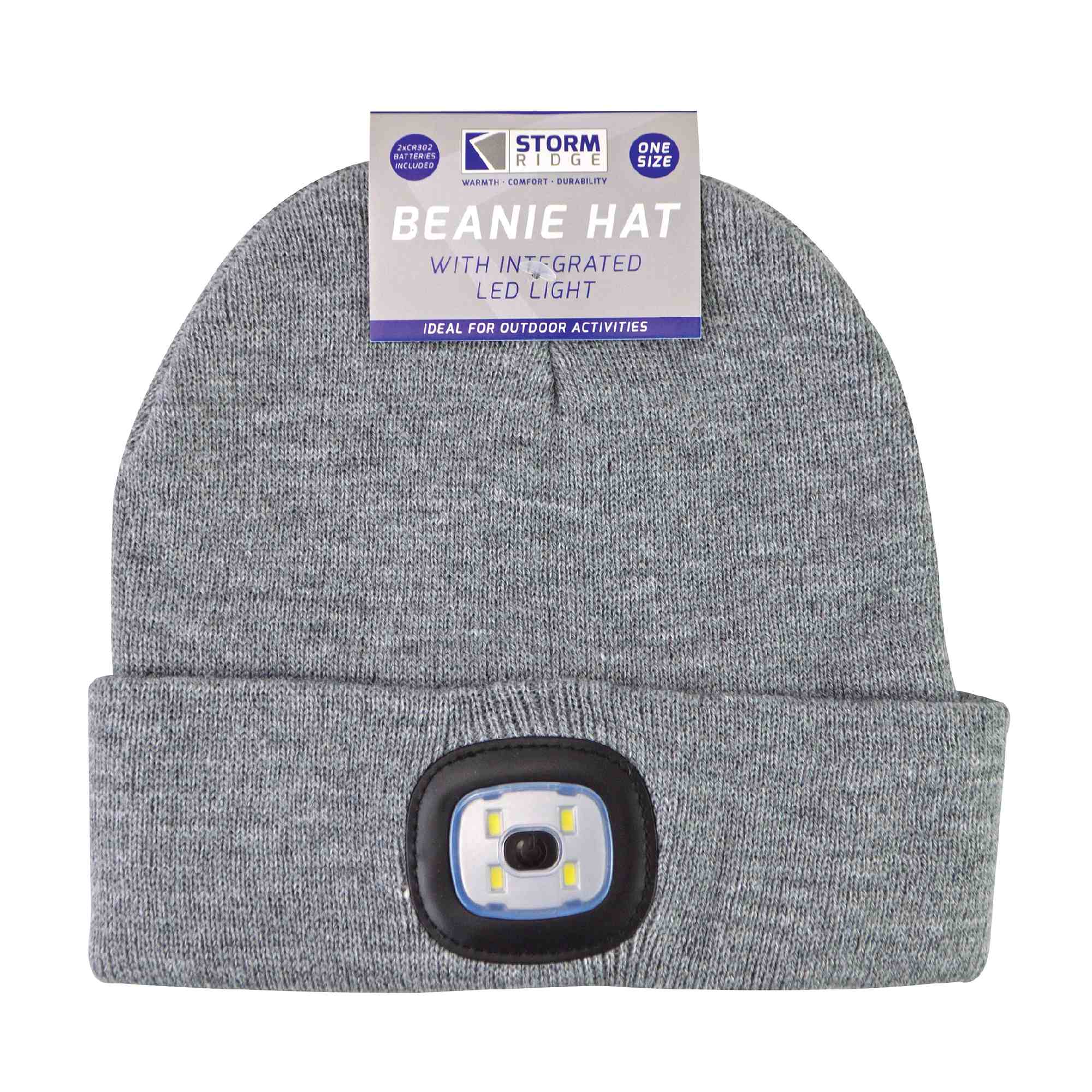 Ladies Led Beanie Hat | Knitted Rechargeable Beanie with Headlamp