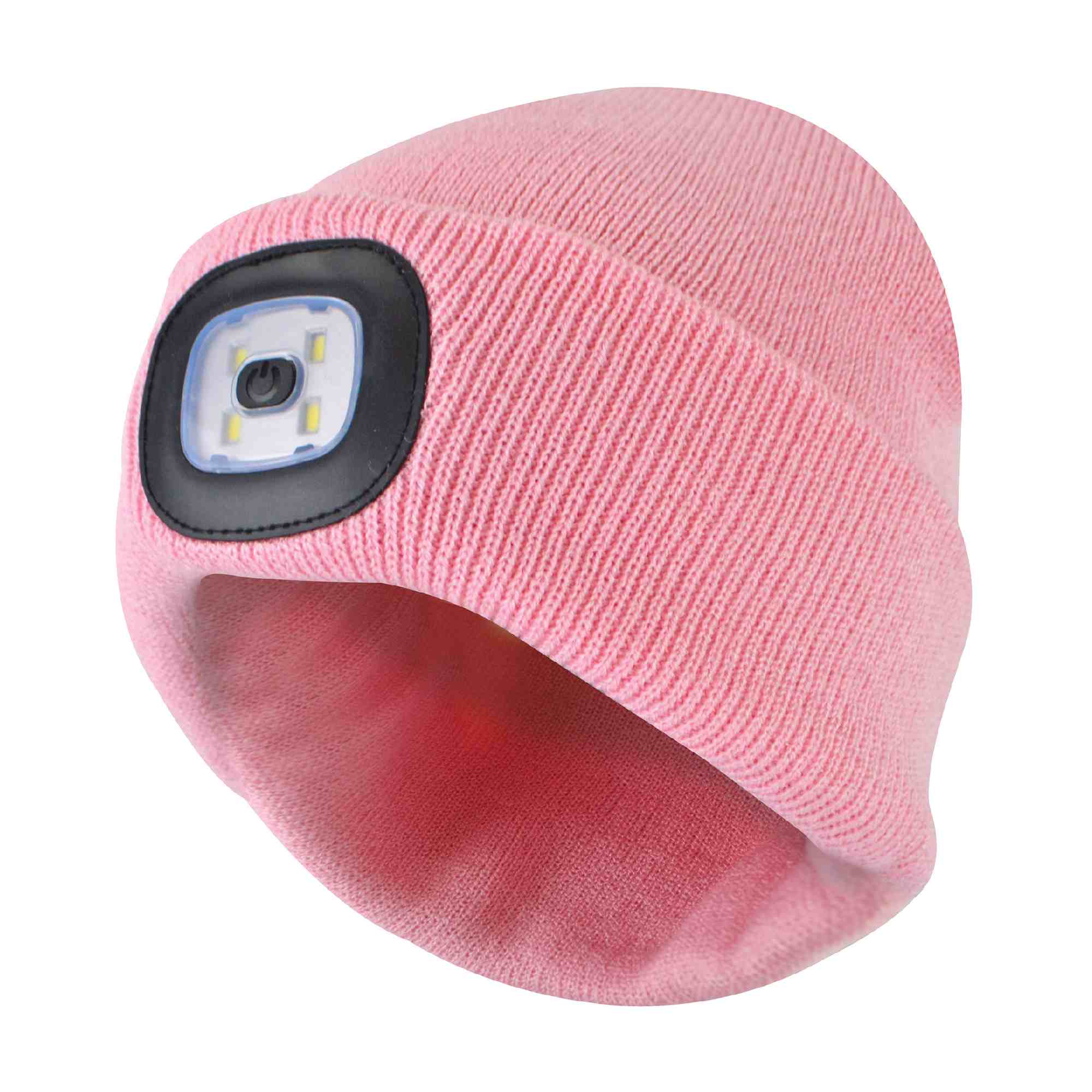 Ladies Led Beanie Hat | Knitted Rechargeable Beanie with Headlamp