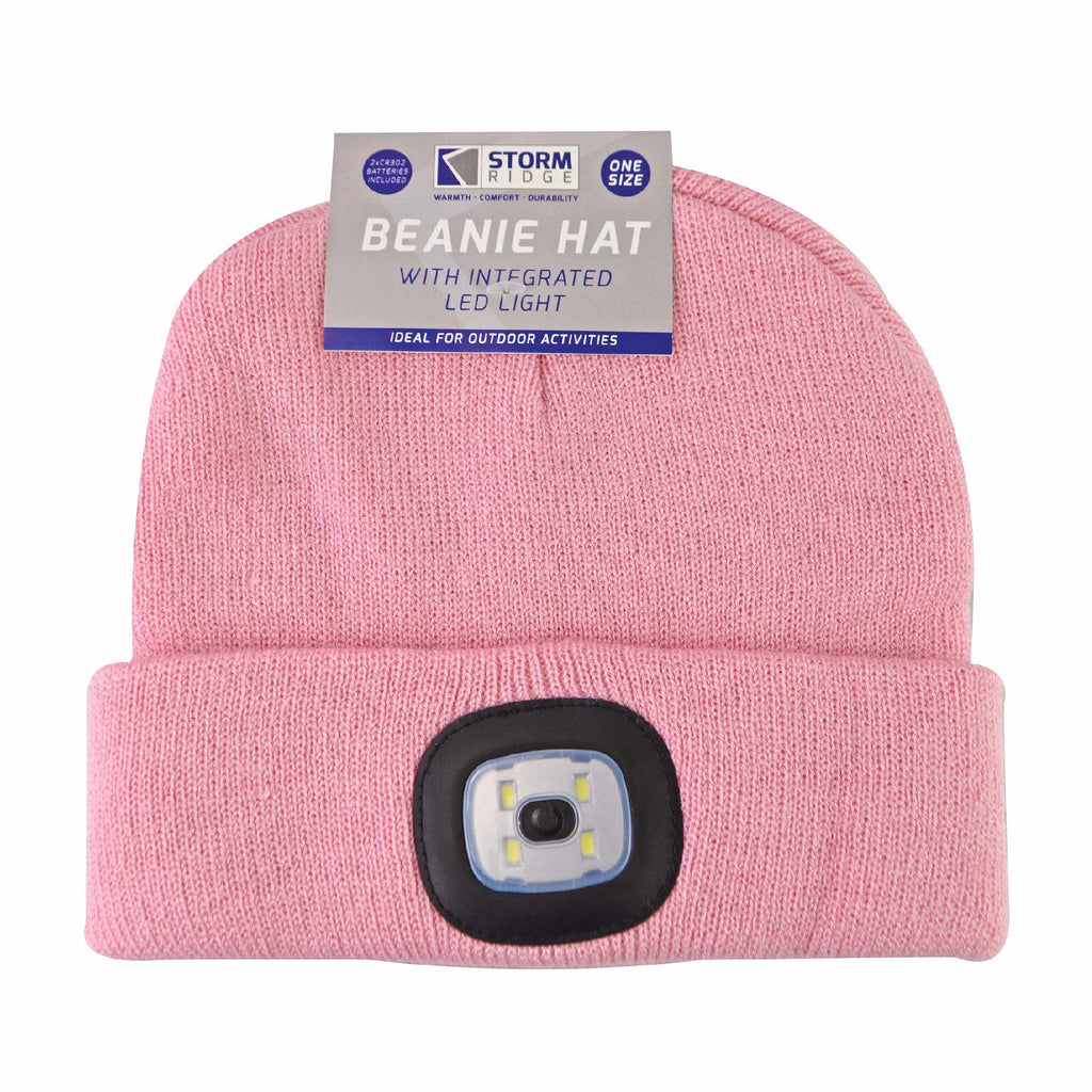 Ladies Led Beanie Hat | Knitted Rechargeable Beanie with Headlamp