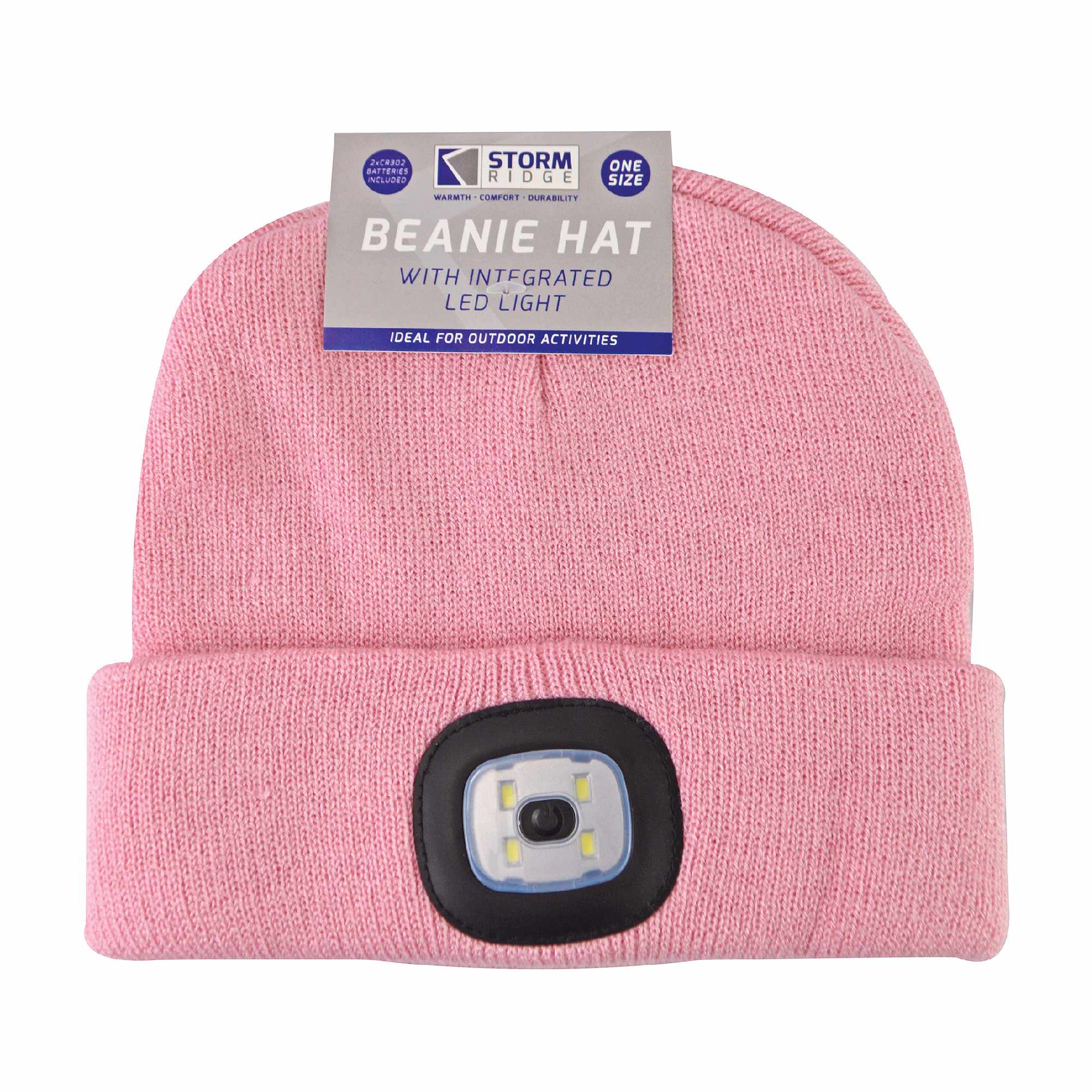 Ladies Led Beanie Hat | Knitted Rechargeable Beanie with Headlamp
