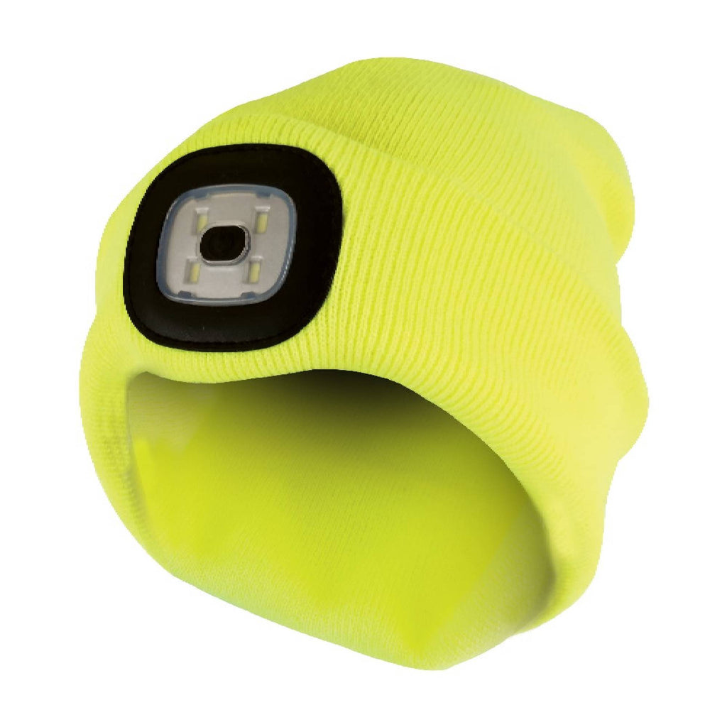 Ladies & Mens Winter Knit Beanie Hat with LED Light Torch