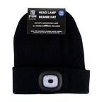 Ladies & Mens Winter Knit Beanie Hat with LED Light Torch