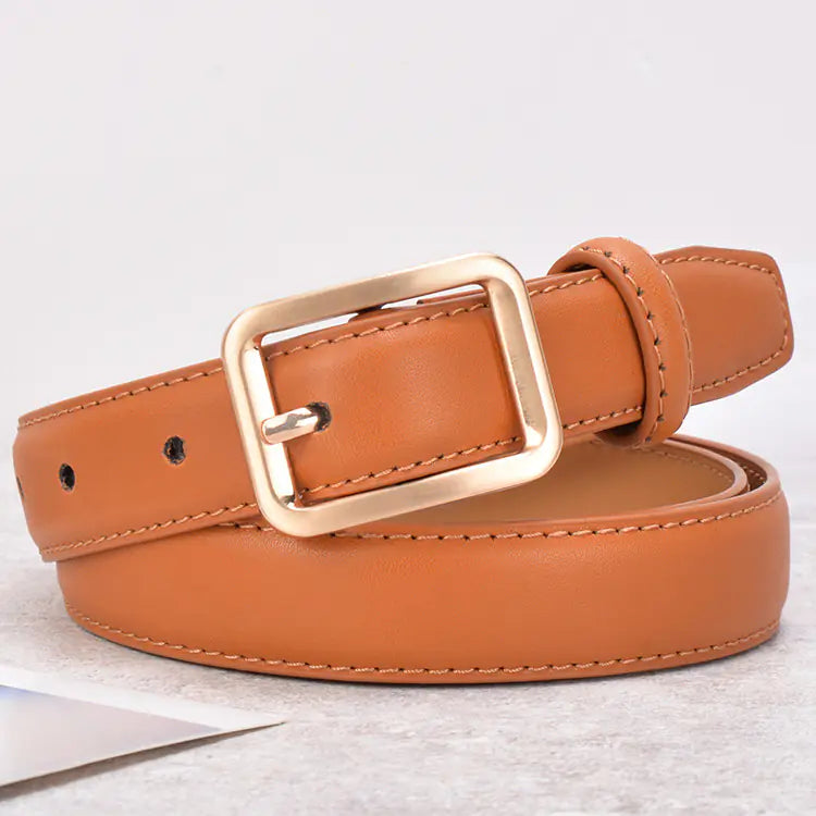 Classic Women’s Leather Belt | 2.3 cm Pin Buckle