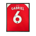 Gabriel Magalhães Signed Arsenal 25/26 Shirt Compact Frame
