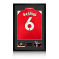 Gabriel Magalhães Signed Arsenal 25/26 Shirt Premium Frame