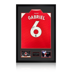 Gabriel Magalhães Signed Arsenal 25/26 Shirt Premium Frame