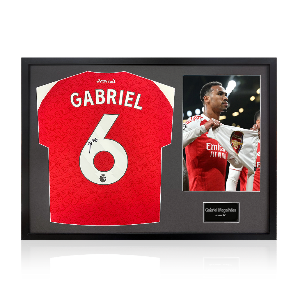 Gabriel Magalhães Signed Arsenal 25/26 Shirt Classic Frame