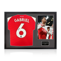 Gabriel Magalhães Signed Arsenal 25/26 Shirt Classic Frame