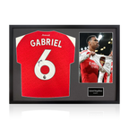 Gabriel Magalhães Signed Arsenal 25/26 Shirt Classic Frame