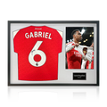 Gabriel Magalhães Signed Arsenal 25/26 Shirt Classic Frame