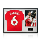 Gabriel Magalhães Signed Arsenal 25/26 Shirt Classic Frame