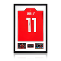 Gareth Bale Signed Wales Shirt Premium Frame