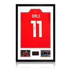 Gareth Bale Signed Wales Shirt Premium Frame