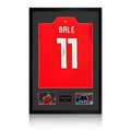 Gareth Bale Signed Wales Shirt Premium Frame.