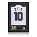 Gianfranco Zola Signed Parma Calcio 1913 Shirt Premium Frame
