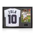 Gianfranco Zola Signed Parma Calcio 1913 Shirt Classic Frame