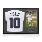 Gianfranco Zola Signed Parma Calcio 1913 Shirt Classic Frame