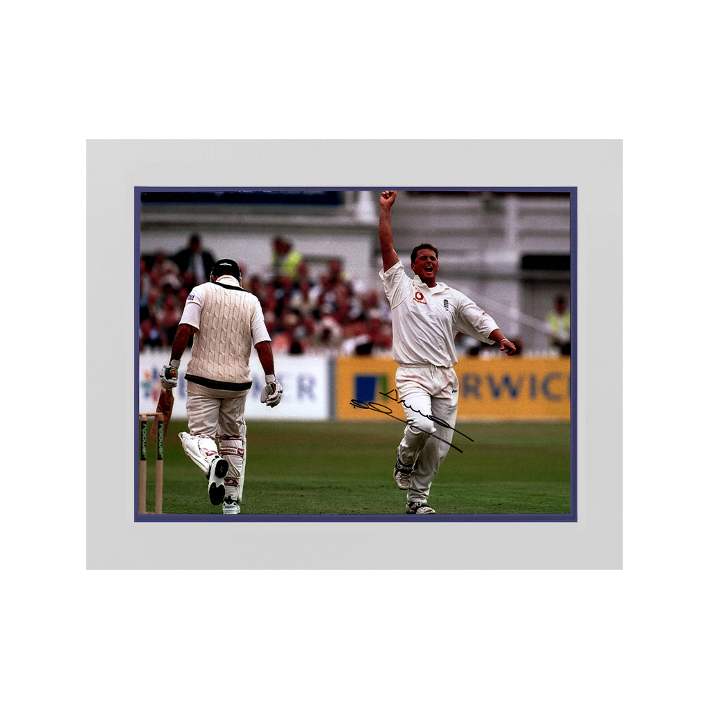 Darren Gough Signed England Cricket 16x12 Image Deluxe Mount