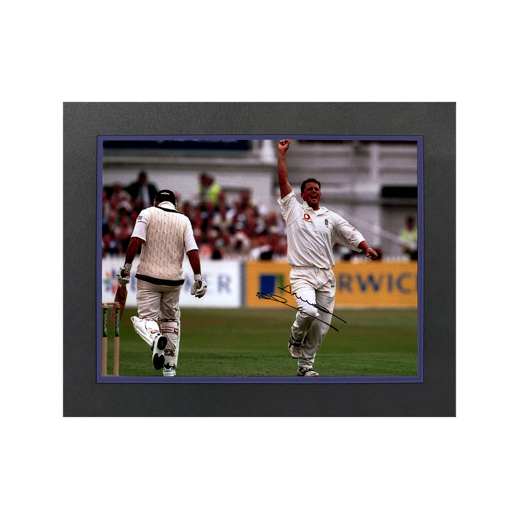Darren Gough Signed England Cricket 16x12 Image Deluxe Mount