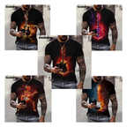 Guitar Flame T-Shirt (Various)