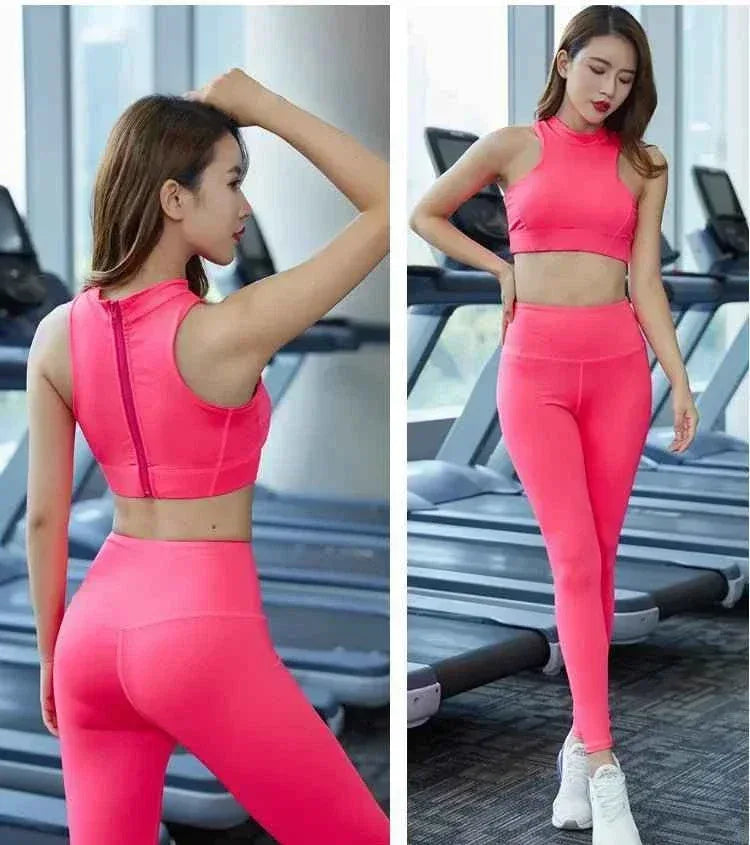 Women's Quick-Dry Short Sleeve Yoga & Running Tracksuit