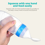 Softuru Baby Feeding Bottle – Silicone Spoon Milk & Cereal Feeder