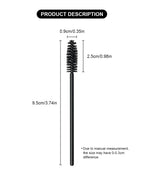 ANNAFRIS 50Pcs  Disposable Eyelash  Brush Soft Head Crystal Eyebrow Brush Lash Extension Brush  Mascara Wand Makeup Tool