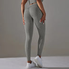 Seamless High-Waist Yoga Leggings for Women – Dot Tummy Control, Non-See-Through Gym Fitness Pants