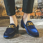 Plus Size 48 Corduroy Material Fashion Men Loafers Shoes Slip On Dress Shoes